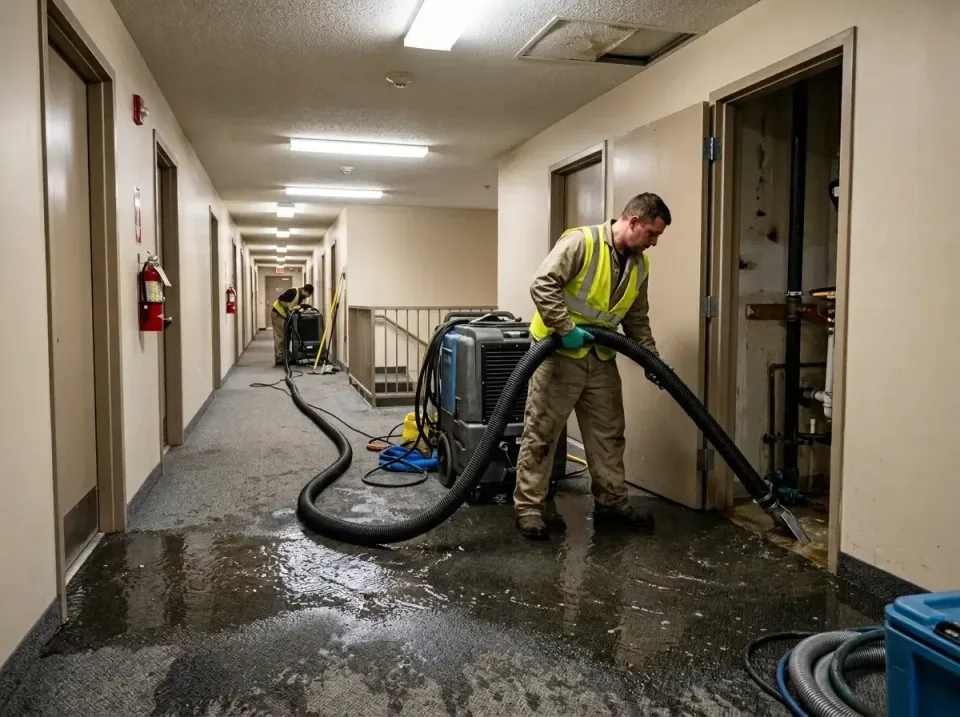 multi-unit-apartment-hallway-f-005 — frequently asked questions, Emergency Burst Pipe Water Extraction & Removal in Escobare…